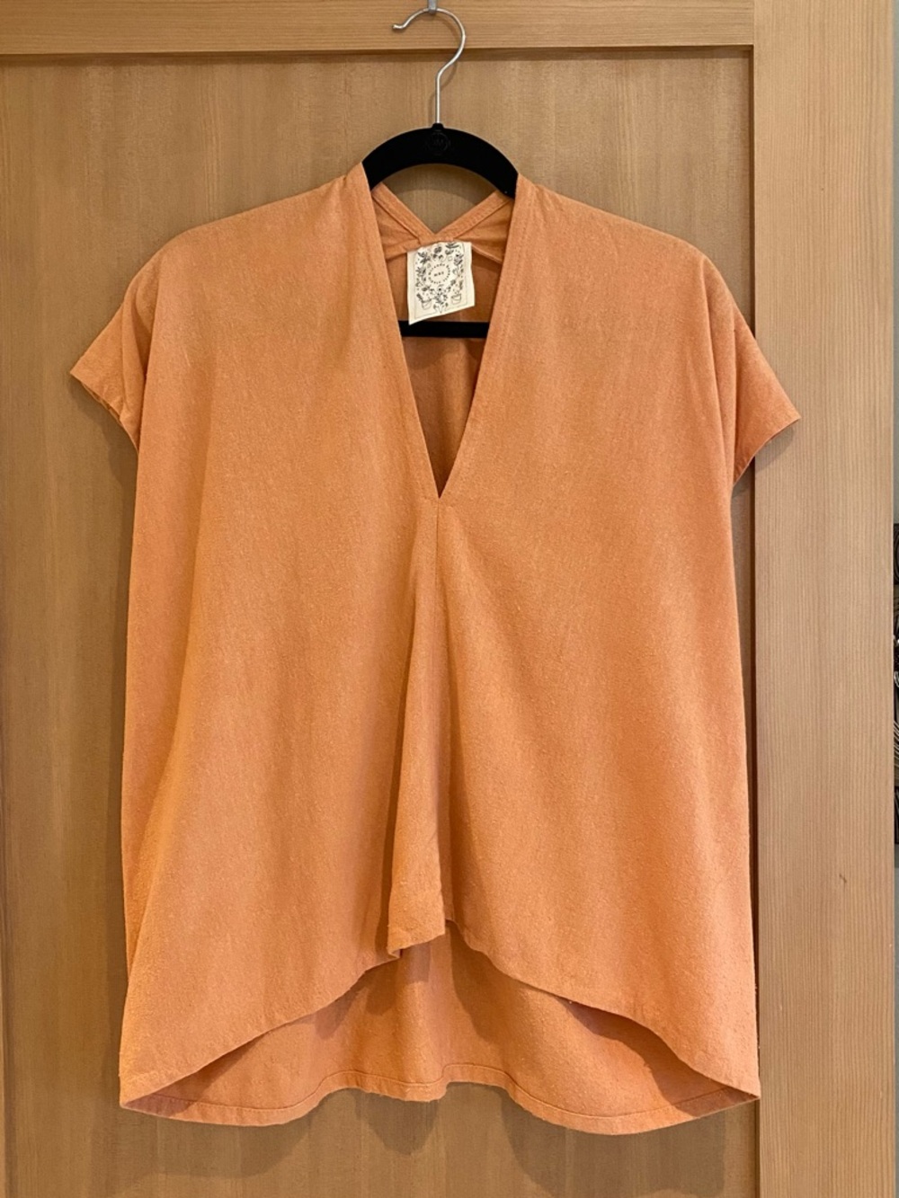 NWOT Miranda Bennet Everyday Silk Noil Top